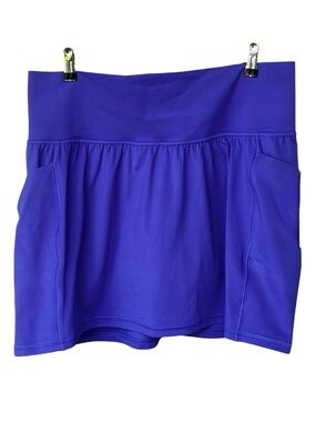 Athleta NWT Women's Salutation Stash Athletic 14 1/2” Skort Royal Blue Size 1X